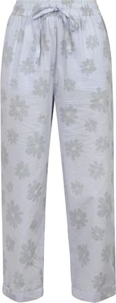 Alessia Santi Canvas Broek Rechte Pijp Enkel Lengte - Dames - Sweatpants - Blauw - XS - Katoen - Broeken