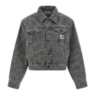 Carhartt Work in Progress Dames, Jassen, Grijs, Maat: XS Denim