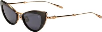 Valentino VIII Grey Cat Eye Ladies Sunglasses VLS-102 A 50