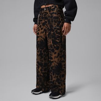 Nike Jordan Womens Jordan Flight Baggy Pants in Brown | IQ4017-281