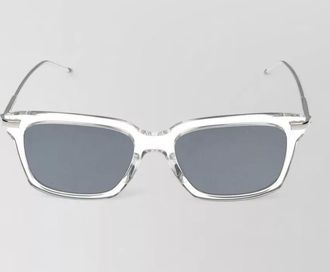 Thom Browne sunglasses transparent frame square metal temples