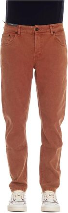 Pantaloni Torino Denim Tapered Fit Jeans - Heren - Slim Fit Jeans - Rood - W32 - Denim - Jeans
