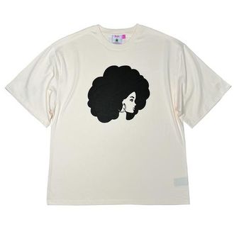 Cross Colours Barbie Silhouette T-Shirt in Off White at Nordstrom, Size X-Small