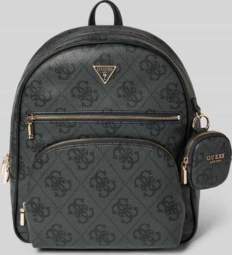Guess Rucksack mit Label-Applikation Modell POWER PLAY II in Black, Gr&ouml;&szlig;e 1