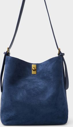 Simons Womens Belt-strap faux-suede bag
