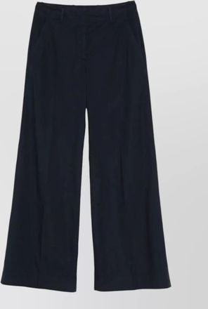 Incotex ilya wide leg cotton tailored trousers