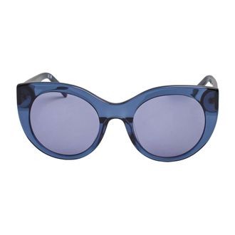 DKNY Sunglasses, female, Blue, ONE SIZE, Oversized Cat Eye Sunglasses