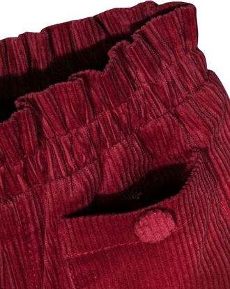 Chlo&eacute; Velvet Cotton Trousers - Pink