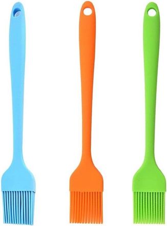 OEM Juego De 3 Pinceles De Silicona Para Reposter&iacute;a, Ideales Para Asar A La Parrilla, Hornear Y Cocinar. Perfectos Para Barbacoas Y Pasteles