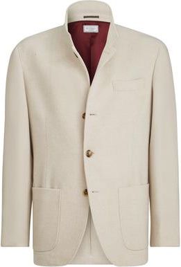 Brunello Cucinelli Blazer-style outerwear in Sand at Nordstrom, Size Xxx-Large Eu