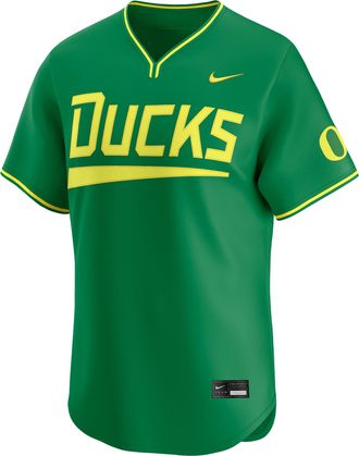 Nike Oregon Nike Mens College Limited Baseball Jersey in Green | UNBB0DANUON-0YS