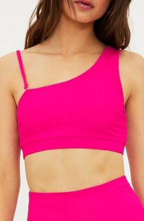 Beach Riot Ella Sports Bra Top in Magenta Monsoon at Nordstrom Rack, Size X-Large