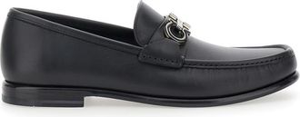 Ferragamo Black Leather Loafers