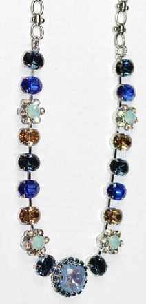 Mariana Womens Fairytale Necklace In Blue, Amber, Pacific