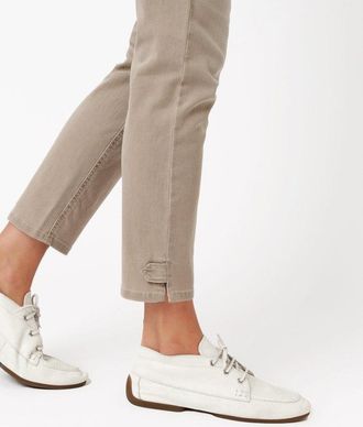 Toni 7/8-Jeans TONI be loved 7/8, Damen, Gr. 40, N-Gr, khaki used, Denim/Jeans, Obermaterial: 79% Baumwolle, 11% Polyester, 8% Lyocell, 2% Elasthan, slim f