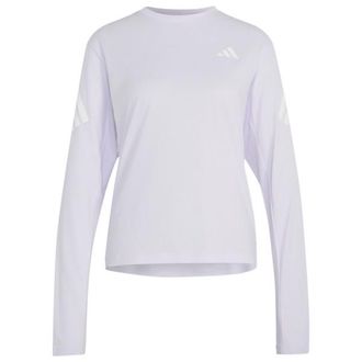 adidas Adi365 Iconic Stripes L/S Laufshirt f&uuml;r Damen | wei&szlig;