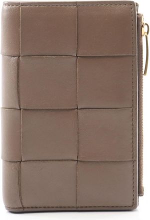 Bottega Veneta Brown Intrecciato Wallet (Bi-Fold) (Pre-Owned)