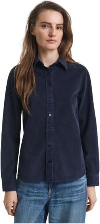 GANT Blouses & Shirts - Dames - Overhemden - Blauw - S - Overhemden