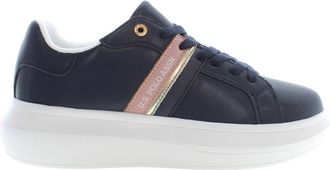 U.S.Polo Association U.s. Polo Assn., Schoenen, Dames, Blauw, 40 EU, Blauwe Sportschoenen met Contrastdetails