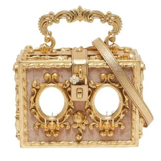 Dolce & Gabbana Pre-owned Regine Top Handle - Dames - Pre-owned - Geel - Maat: ONE Size Acryl