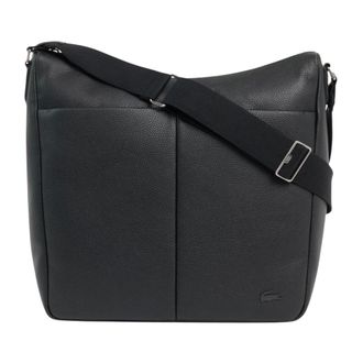 Lacoste Heren, Tassen, Zwart, Maat: ONE Size Leer