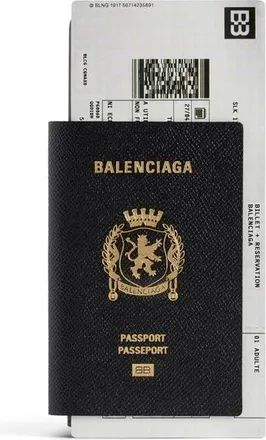 Balenciaga Passport Leather Wallet
