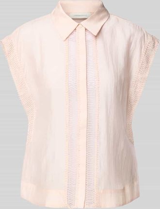 Copenhagen Muse Bluse mit Kappärmeln und verdeckter Knopfleiste Modell MOLLY in Hellrosa, Größe XL