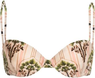 Agua Bendita Top bikini Magdalena Moriche - Bianco