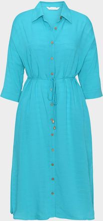 La Blanca Sea Cove Midi Shirtdress Coverup