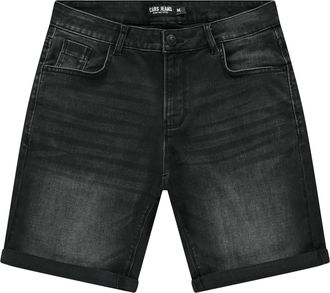 Cars Jeans Jeansbermudas CARS JEANS COLORADO Denim Short, Herren, Gr. XXL, N-Gr, schwarz used, Denim/Jeans, Obermaterial: 76% Baumwolle, 22% Polyester, 2% Elasth