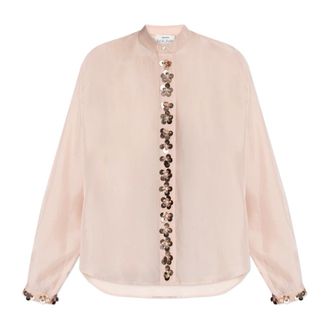 Forte_Forte Dames, Blouses & Shirts, Roze, Maat: XS Zijde