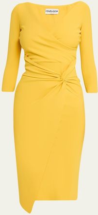La Petite Robe Di Chiara Boni Axas Side-Twist Bodycon Dress
