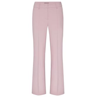 Cambio Broeken, Dames, Roze, S, Katoen, Wijde Trompetbroek