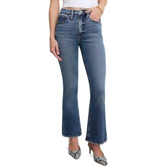 Good American Good Standard Kick Flare Jeans in Indigo1014 at Nordstrom Rack, Size 24