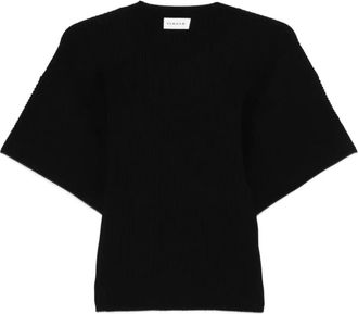 P.A.R.O.S.H. Top con maniche svasate - Nero