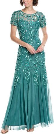 Adrianna Papell Bead & Sequin Maxi Dress