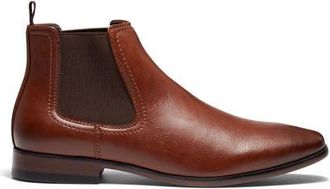 Uncut NEWLANDS almond toe Chelsea dress boot in Tan Pu at Nordstrom, Size 12