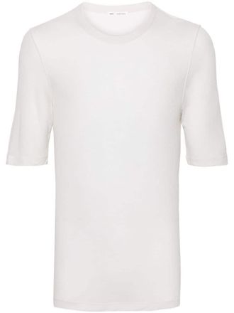 Ami semi-sheer lyocell T-shirt - unisex - Lyocell - S - White