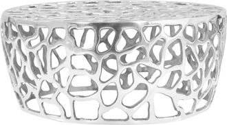 vidaXL Coffee Table Casted Aluminium 70x30 cm Silver vidaXL