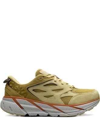 Hoka One One Clifton L Suede Golden Lichen sneakers - Yellow