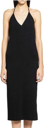 Jil Sander Midi Dresses, female, Black, S, Slvs Dress