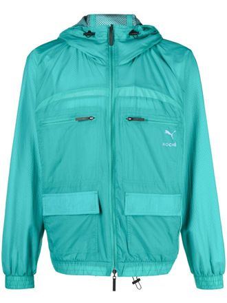 Puma reversible mesh jacket - men - Nylon/Polyester - S - Green