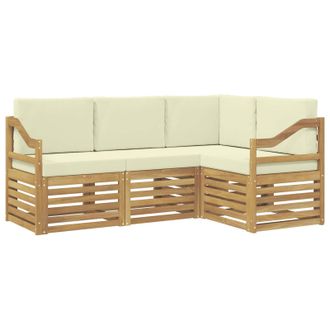 vidaXL Juegos De Sof&aacute;s Madera De Acacia S&oacute;lida Vidaxl