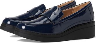 Life Stride Dolce Womens Flat Shoes Lux Navy : 7.5 M (B), Faux Leather