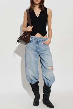 AllSaints Cruza Vest, Womens, Black