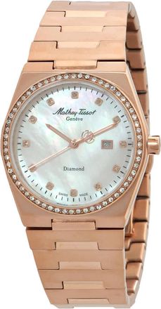 Mathey-Tissot Zeus Lady Diamond Quartz White Dial Ladies Watch D118SPI