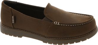 Skechers Womens Chill Lugs-Central Look Loafer Flat, Brown, 5 UK