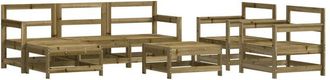 vidaXL 7 Piece Garden Lounge Set Impregnated Wood Pine vidaXL