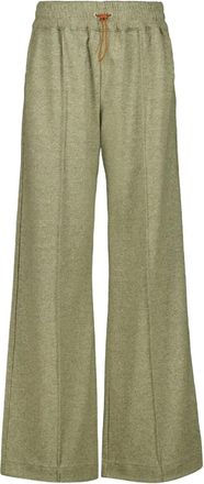 120% Lino drawstring trousers - Green