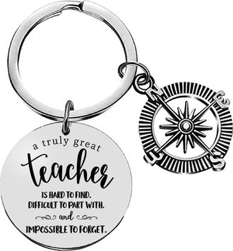 Generic Keyring For Men Key-Ring Teacher Appreciation Gifts Keychain Appreciation Gifts For Women Teacher Teaching Loving Teachers From Students Thank You Car